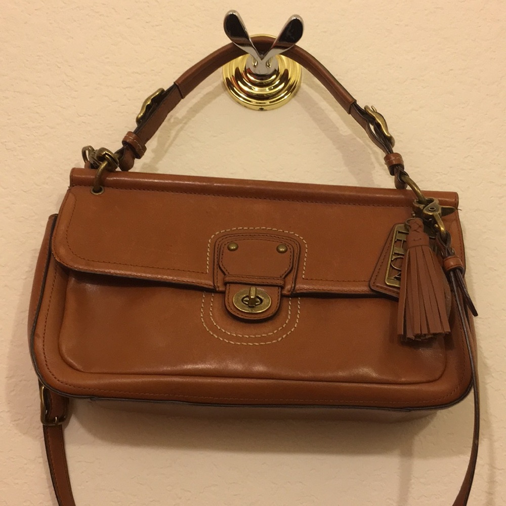 Coach brown leather legacy city messenger bag